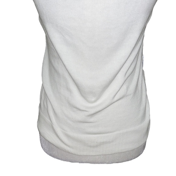 LN Lilly Pulitzer Jamie Cameo White Battenberg Eyelet Scalloped Lace Top - XS - Picture 10 of 14